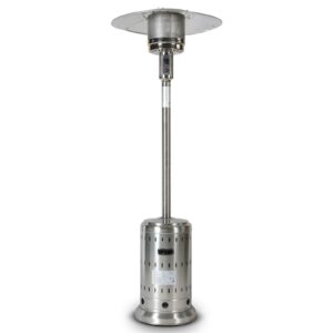 KUNEREN 46000BTU Stainless Steel Propane Patio Heater for dinner party , family gathering , garden , backyard , restaurant , coffee shop , schools XH