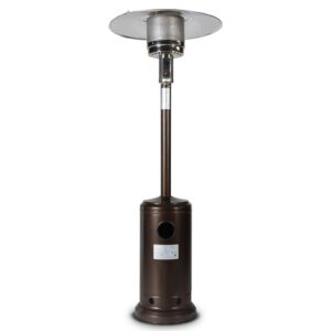 KUNEREN 46000BTU Stainless Steel Propane Patio Heater for dinner party , family gathering , garden , backyard , restaurant , coffee shop , schools XH