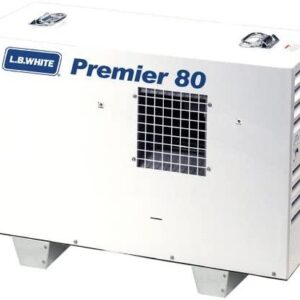 L.B. White TS080 Premier 80 Portable Forced Air Ductable Propane Tent Heater, 80,000 Btuh