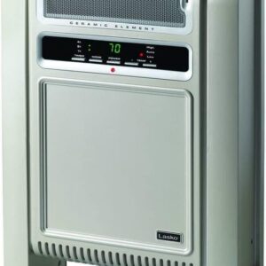 Lasko Heating Space Heater, 16.8″L x 6.5″W x 24.9″H, Gray