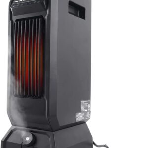 Lifesmart Ht1201 120 Volt Electric Infrared Quartz Heater and Humidifier Combination with Remote Control and 750 Watt, 1500 Watt, and Eco Mode, Black