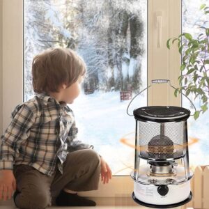 Lnder 4.6L/6L Kerosene Heater Stove Outdoor Camping Oil Heater Portable Kerosene Heating Burner Tent Emergency Heaters，Patio Christmas Party (Size : 6L/White)