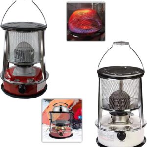 Lnder 4.6L/6L Kerosene Oil Heater Camping Stove for Outdoor Adjustable Firepower Tent Kerosene Stove Burner Efficient Without Electricity Heating (Size : 6L/White)