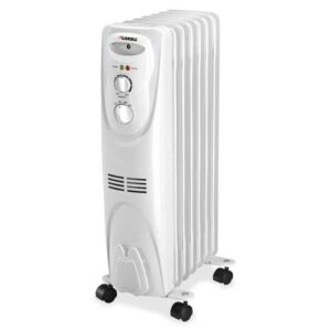 Lorell 1500 Watt 3-Setting Oil Filled Heater Oil Filled – Electric – 1500 W – 3 x Heat Settings – White