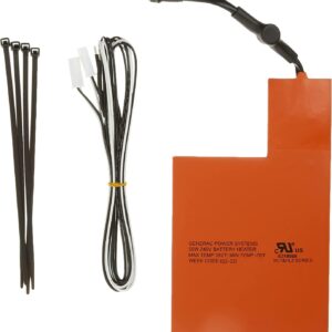 LUNX 7101 Battery Heater Pad for 9kW – 22kW Air Cooled Standby Generators , Orange