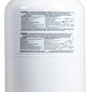 Manchester Tank 5079046 30 lb. Steel DOT Vertical LP Cylinder Propane Tank