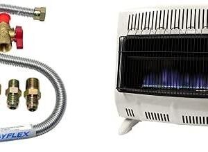Mr. Heater, Corporation Mr. Heater, 30,000 BTU Vent  Blue Flame Propane Heater, MHVFB30LPT & Mr. Heater One-Stop Universal Gas-Appliance Hook-Up Kit