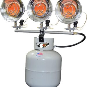 Mr. Heater F242915 MH45T Triple Tank Top Heater, 10000 to 45000 BTU/Hr,Chrome