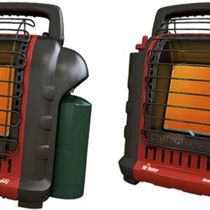Mr. Heater MH-F232000 Portable Buddy 9,000 BTU Propane Gas Radiant Heater with Piezo Igniter for Outdoor Camping, Job Site, Hunting, and Tailgates, Red (2 Pack)