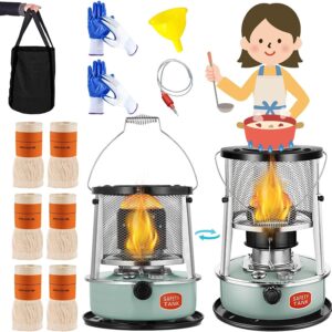 Multifunctional Kerosene Heaters for Indoor, Prevent Scalding Non Electric Heaters for Camping, Height Adjustable Indoor Emergency Heater, for Ice Fishing Hiking Survival Emergency Patio – 4.5L