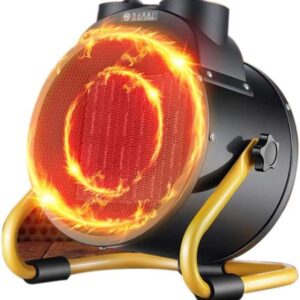 NICEYY Electric Heater for Garage Space Heater Fan Combo for All Year Round Fast Heating Home/Bath Dual Use Temperature Overheat Protection 3000W Portable Heater