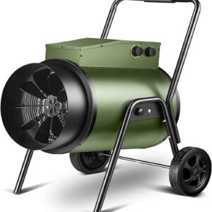 NICEYY Industrial Electric Heater Intelligent Constant Temperature Space Heater Overheat Protection Heater 15Kw/35Kw Applicable Area 120㎡-180㎡ Green (585 * 675 * 855(35kw))