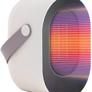 NICEYY Portable Electric Space Heater PTC Ceramic Heater Small Space Heater with Intelligent Timing Adjustable Thermostat Overheat & Tip-Over Protection for Home