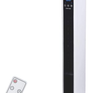 Optimus H-7329 29″ Oscillating Tower Heater with Digi Temp Readout & Setting, Remote 29″ Oscillating Tower Heater with Remote