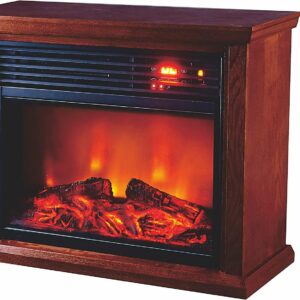 Optimus H-8261 Fireplace Infrared Heater with Remote, LED Display