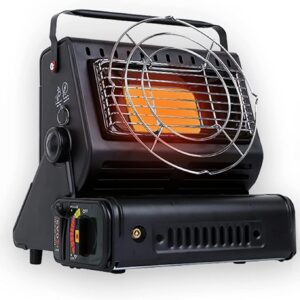 Outdoor Heater Stainless Steel Portable Dual-Use Heating Stove Heating,Gas Butane Stove Heater,Portable Gas Heater, Multifunctional Gas Heater,Space Heater for Ice Fishing Camping Hiking Tent Picnic