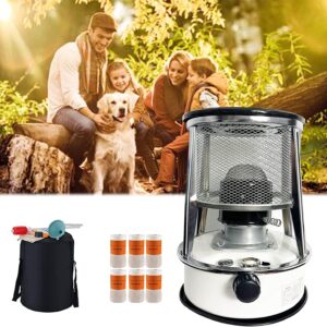 Outdoor Kerosene Stove 6L Portable Camping Heater Kerosene Stove Burner for Cooking Non Electric Heater Stove with 6 Wicks for Indoor Use White Survival Emergency Stove (Color : White, Size : 6L)