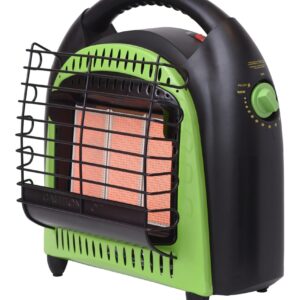 Portable 20,000 BTU Thermostatic Radiant Camping Propane Heater for 1 lb LP Tank