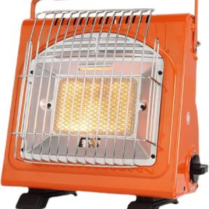 Portable Camping Gas Heater Outdoor,Camping Heating Cooking Stove,Multifunctional Gas Heater Space Heater,2 in 1 Gas Heater and Gas Stove with Portable Handle,for Caravan Camping Fishing