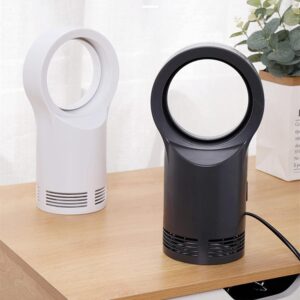 Portable Electric Space Heater,200W Mini Bladeless Heater Fan,Fast Heating Ceramic Small Heater for Home Bedroom Office Desk Indoor Use