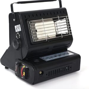 Portable Gas Heater for Camping Tent 1.3kw,Outdoor Butane Heater Dual-Purpose Gas Stove Heater, 2 in 1 Gas Heater and Gas Stove with Portable Handle,for Caravan Camping, Outdoor Heating, Fishing