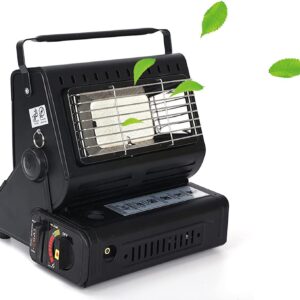 Portable Heater Compact Camping Heater Portable Gas Heater For Outside, Tent Heater For Camping, Small Space Heater (Color : BLACK)