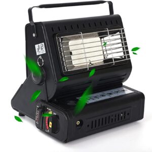 Portable Heater Outdoor – Portable Butane Stove For Small Room Home Indoor Bedroom Personal Butane Heater Outdoor Use (Color : BLACK)