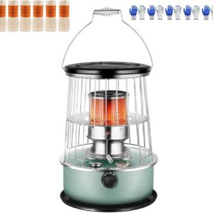 Portable Kerosene Heater for Indoor Use Kerosene Stove Heater, 6L Kerosene Space Heaters, Adjustable Height with 4 Wick for Outdoor Patio Deck Non Electric Heater A