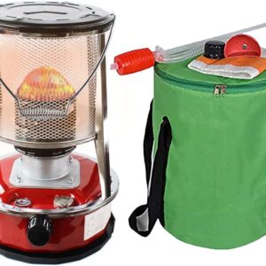 Portable Kerosene Heater, Portable Stainless Steel Tent Heating Stove, Light Portable Efficient Camping Stove for Heating for Hiking Traveling Fishing(4.6L) (Color : Red)