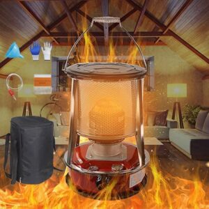 Portable Kerosene Heaters fIndoor Paraffin Heater Kerosene Stove Burner 9000 BTU/H Camping Oil Heaters, 4.5/6L Kerosene Stove Heater for Outdoor Patio Deck fishing ( Color : 4.5L Kerosene Heater Set )