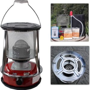 Portable Kerosene Stove for Winter Space Heating 2 in 1 Paraffin Heaters Tent Stove for Kerosene Heating Efficient Smoke- Adjustable Firepower