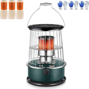 Portable Kerosene Stove Heater for Indoor Use Kerosene Stove Heater, 6L Kerosene Space Heaters, Adjustable Height with 3 Wick for Outdoor Patio Deck Non Electric Heater A