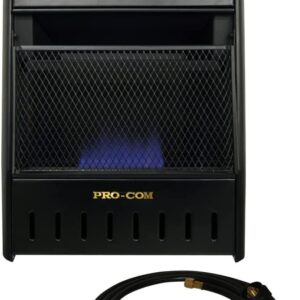 ProCom Liquid Propane Ventless Ice House Heater – 10,000 BTU, T-Stat Control – Model# ML100TBAHR-R (Renewed)