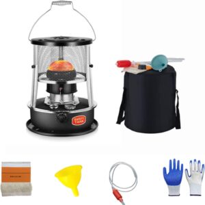 Portable Kerosene Stove Heater, Indoor Outdoor Fast Heat Burner, can be Used to Boil Water, Cook, BBQ, Heating, Black
