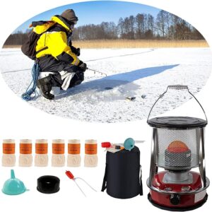 Portable Kerosene Stove Tent Heater, Energy-Saving Radiant Heater Burner, 4.6L Large Wick Stove Emergency Stove for Cooking Outdoor Camping, with Handle and overheat Protection (Color : Red)