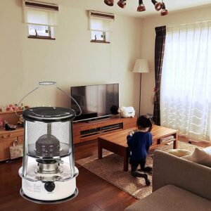 Portable Kerosene Stove, Outdoor Tent Stove, Stainless Steel Oil Heater, for Indoor Patio Camping, Kerosene Stove Burner, 3000W, with 6 Wicks, with Fall Protection, 6L Kerosene Heater