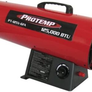 Pro-Temp Propane Heater, Red/Black