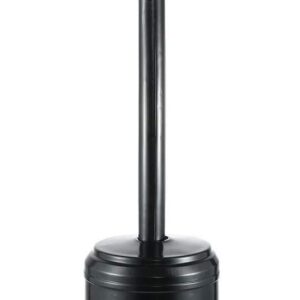 Propane Patio Heater with Wheels and Table Large Air Pot Pro (Black, One Size)