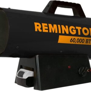 Remington 60,000 BTU Battery Operated LP Forced Air Heater – Variable Output – Battery Not Included