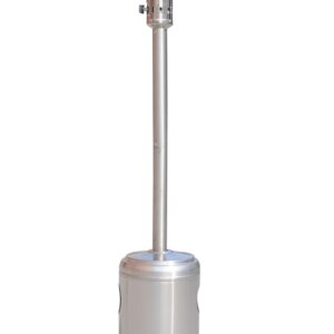 RTR Outdoor Patio Propane Heater With Portable Wheels 47,000 Btu 88 Inch Standing Gas Outside Heater Stainless Steel Burner For Party Restaurant Garden, Black