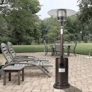 Sgapork 46000BTU Propane Patio Heater, Hammered Bronze,ETL Certificate