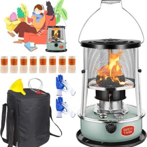 Top Cover Removable Kerosene Heaters for Indoor Use, Multifunctional Non Electric Heaters for Indoor, Indoor Emergency Heaters for Power Outage, Suitable for Indoor and Outdoor, Courtyard, Patio