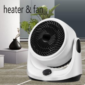 TOP-MAX 2 in 1 Combo Cooling and Heating Fan 220V Portable Electric Heaters Indoor Application Multifunctional Summer Winter Gift White
