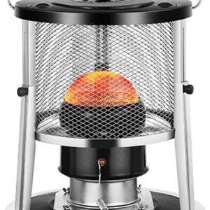 TXNNYLF Portable Kerosene Stove Heater for Camping, Large Lightweight Stainless Steel Oil Heater Glass Burner Kerosene Stove Heater with Automatic Extinguisher for Indoor Outdoor