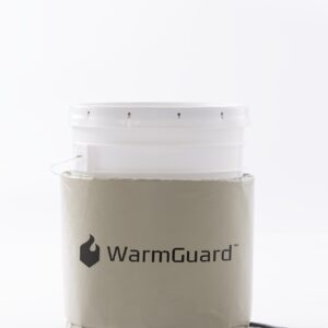 WarmGuard WG05 Insulated Pail Band Heater – Bucket Heater, Fixed Internal Thermostat Max Temp 145 F