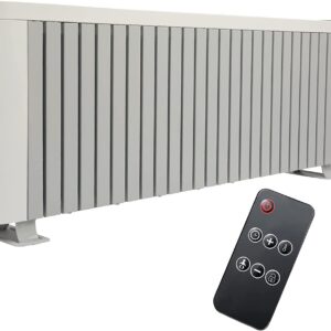 Vilobos Electric Space Heater with Thermostat for Indoor Use Bedroom, 1500W/900W/600W Energy Efficient Radiator Heater w/ Remote Timer Overheating & Tip-Over Protection, Safe and Quiet for Office Dorm