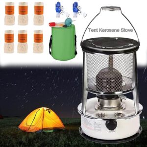 Without Electricity Kerosene Stove for Indoor Outdoor, White/Red Kerosene Oil Heater 2 in 1 Efficient Camping Stove，for Camping Garage Fishing (Size : 6L/White)