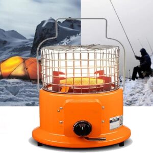 WJWA Camping Propane Heater Outdoor Warmer Mobile Portable Heater & Stove 2 in 1 for Patio Tent Ice Fishing Hiking Market Stall