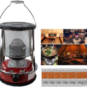 WORDFUN Paraffin Heaters for Home Indoor – Kerosene Heater Replacement Wicks 6 PCS – Portable Efficient Kerosene Heater, for Office Kitchen Bedroom Garage Cafe, Easy to Use, Long Lasting
