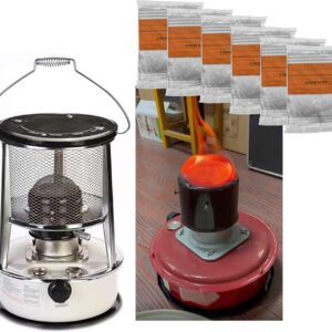 WORDFUN Portable Efficient Kerosene Heater 4.6L/6L, Paraffin Heaters for Home Indoor Or Outdoor, Camping Oil Kerosene Heaters, with Portable Handle, for Patio, Camping, Deck, Home